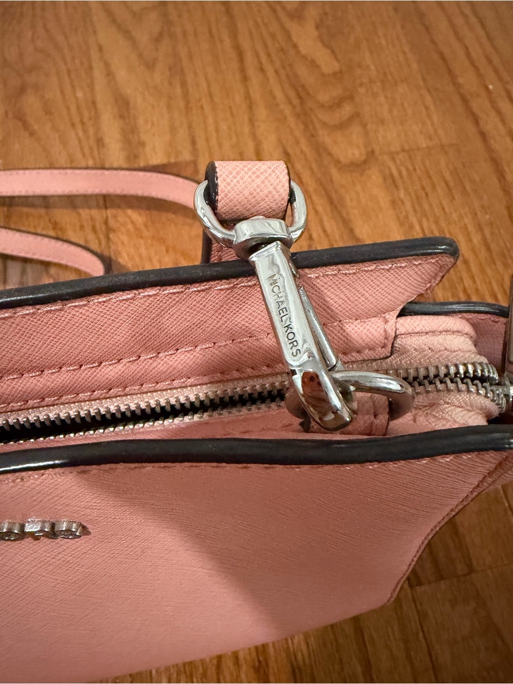 Michael Kors Blush Pink Saffiano Crossbody Bag - Picture 6 of 6
